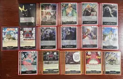 One Piece Card Game - COMPLETE tournament winning IMU DECK + 10 foil don - Image 1