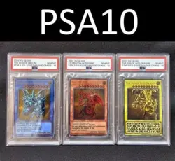 PSA 10 Yu-Gi-Oh! TCG 25th Stainless Steel Egyptian Continuous God Cards Japanese - Image 1
