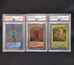 PSA 10 Yu-Gi-Oh! TCG 25th Stainless Steel Egyptian Continuous God Cards Japanese - Image 2