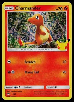 Pokemon Card - Charmander McDonald's 25th Anniversary Promo 009/025 Holo - Image 1