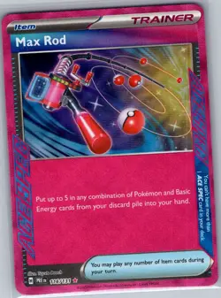 Max Rod 116/131 SV: Prismatic Evolutions - Pokemon Card - NM - Image 1