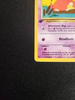 1st Edition Slowpoke 67/82 - Team Rocket - Pokemon Card - Near Mint (NM) - Image 5