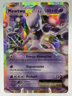 [NM] Mewtwo EX - 52/108 - Pokemon Evolutions XY Ultra Rare Card 2016 - Image 1