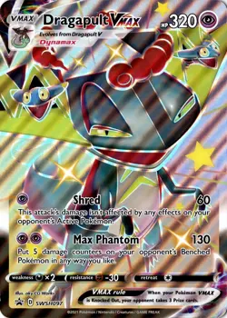 Dragapult VMAX SWSH097 Promo Jumbo Pokemon Card Holo - Image 1