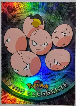 EXEGGCUTE #102 Pokemon Card TCG FOIL Topps TV Animation - Image 1