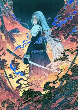 Nibelheim Aflame Art Card (Gold-Stamped Signature) Art Series: Final Fantasy... - Image 1