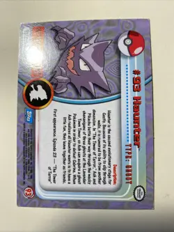 HAUNTER #93 Pokemon Card TCG FOIL Topps TV Animation - Image 2