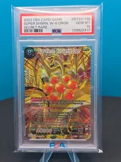 Dragon Ball Super Card Game Super Shenron Bt23-139 PSA 10 - Image 2