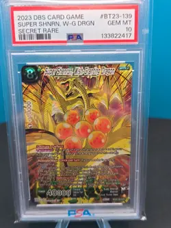 Dragon Ball Super Card Game Super Shenron Bt23-139 PSA 10 - Image 5