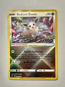 Radiant Eevee SWSH230 SWSH: Sword & Shield Black Star Promo Pokemon Card NM - Image 1