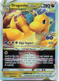 Dragonite VSTAR Promo SWSH: Sword & Shield Promo Cards SWSD Dragon Holofoil SWSH - Image 1