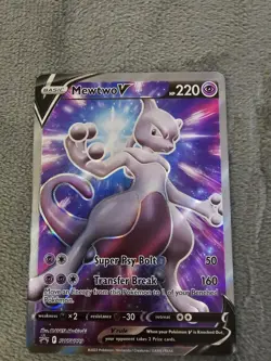 Pokemon Card TCG - Mewtwo V SWSH229 Black Star Promo Sword & Shield Promos NM - Image 1