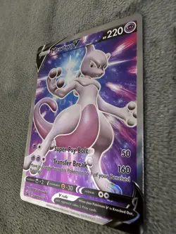 Pokemon Card TCG - Mewtwo V SWSH229 Black Star Promo Sword & Shield Promos NM - Image 3