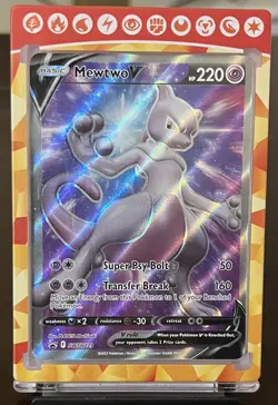 SWSH: Sword & Shield Promo Cards #SWSH229 Mewtwo V NM Pokemon Card - Image 2