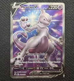 Mewtwo V SWSH229 Sword & Shield Promo Card Holo Rare Pokemon TCG Near Mint - Image 1