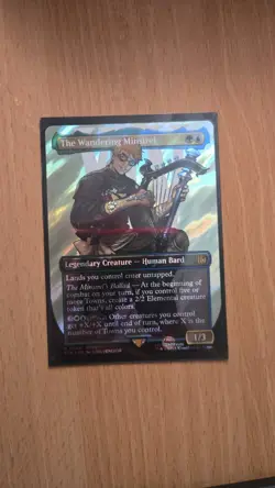 The Wandering Minstrel (Borderless 548) (Surge Foil) - NM - FINAL FANTASY - Image 1