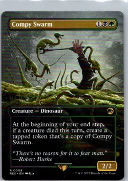 Compy Swarm (Borderless) R Universes Beyond: Jurassic World Collection 9 NM - Image 1