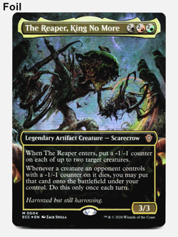 The Reaper, King No More (Borderless) - FOIL - [Commander: Lorwyn Eclipsed] MTG - Image 1