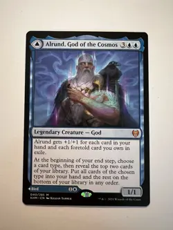 Alrund, God of the Cosmos / Hakka, Whispering Raven - MTG Kaldheim - NM - Image 1