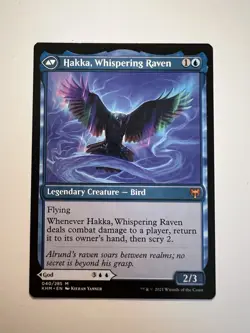 Alrund, God of the Cosmos / Hakka, Whispering Raven - MTG Kaldheim - NM - Image 2