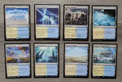 MTG Magic Set of 8 Azorius Dual Lands EDH Commander Deck Staples Blue White Mana - Image 1