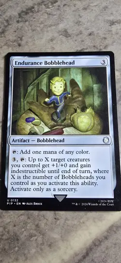 Endurance Bobblehead Universes Beyond: Fallout Regular Artifact Uncommon MTG NM - Image 1