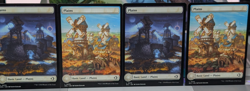 Plains (X4 Full Art) Land MTG Lorwyn Eclipsed - Image 1