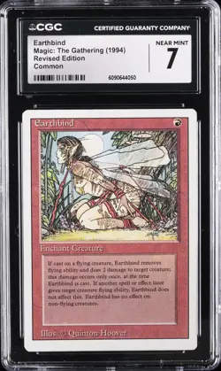 1994 MAGIC: THE GATHERING REVISED EDITION COMMON EARTHBIND CGC 7 - Image 1