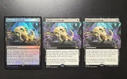 Ripples Of Undeath Lot Of 3; Non Foil, Foil, Extended NM - Image 1