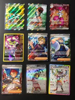Lot of 9, Pokemon Full Art Cards 3 Trainers - Image 1
