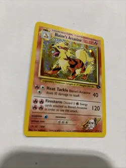 Pokemon Blaine's Arcanine Holo Rare Gym Challenge 1/132 ~ Light Play - Image 2
