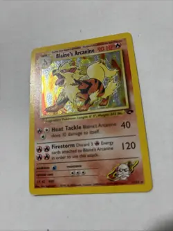 Pokemon Blaine's Arcanine Holo Rare Gym Challenge 1/132 ~ Light Play - Image 3