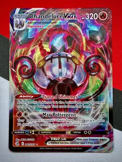 Chandelure VMAX 040/264 Fusion Strike Ultra Rare Holo Pokemon PACK FRESH #2 - Image 1