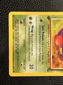 Ekans Common 1st Edition Fossil 46/62 Pokemon TCG - Image 3