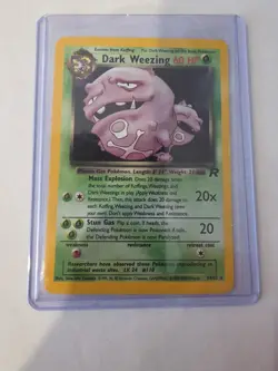 Dark Weezing 14/82 Pokemon TCG Team Rocket Unlimited Holo Rare NM - Image 3
