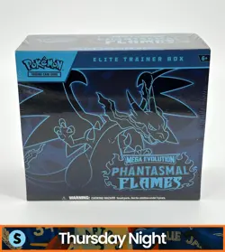 POKEMON TCG MEGA EVOLUTION PHANTASMAL FLAMES SEALED ELITE TRAINER BOX ETB - Image 1