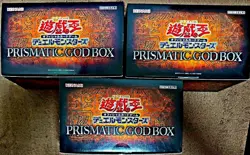 Yu Gi Oh PRISMATIC GOD BOX Konami Ra Osiris Obelisk Complete Set Japanese - Image 3