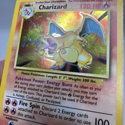 Pokemon TCG Charizard Base Set 4/102 Holo Rare LP-MP (Pics) - Image 3