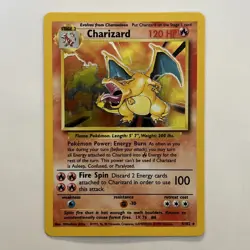 Charizard 4/102 Unlimited Holo Rare Pokemon TCG 1999 Base Set ✨ LP/MP - Image 1