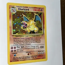 Charizard 4/102 Unlimited Holo Rare Pokemon TCG 1999 Base Set ✨ LP/MP - Image 2