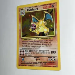 Charizard 4/102 Unlimited Holo Rare Pokemon TCG 1999 Base Set ✨ LP/MP - Image 3