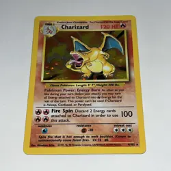 Charizard 4/102 Unlimited Holo Rare Pokemon TCG 1999 Base Set ✨ LP/MP - Image 5