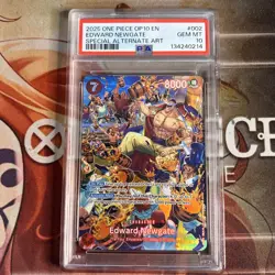 2025 ONE PIECE OP10-ROYAL BLOOD SPECIAL ALTERNATE ART #002 EDWARD NEWGATE PSA 10 - Image 1