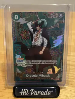 One Piece Dracule Mihawk - OP12-030 (SP) - The Azure Sea’s Seven (OP14) English - Image 1