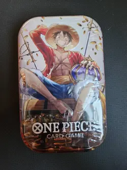 In Hand Monkey.D.Luffy Tin Pack Vol.2 New Sealed English One Piece TCG - Image 1