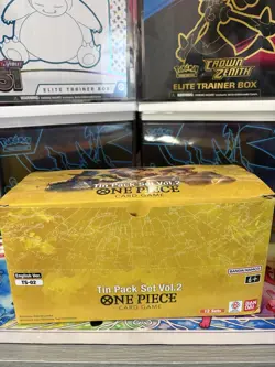 One Piece TCG Tin Pack Set Vol. 2 Set Lot Of 12 TS-02 Display English New - Image 2