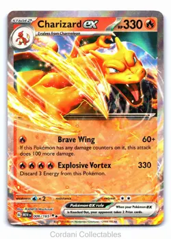 Charizard EX 006/165 - Scarlet & Violet 151 - Pokemon Card - Near Mint - Image 1