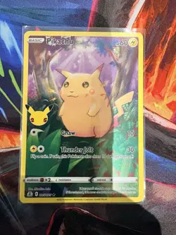 Pokemon Pikachu TCG Celebrations Card 005/025 Full Art NM/M Condition - Image 1