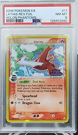 Pokemon Holon Phantoms LATIAS Reverse Foil Card #11 PSA 8 NM-MT - Image 1
