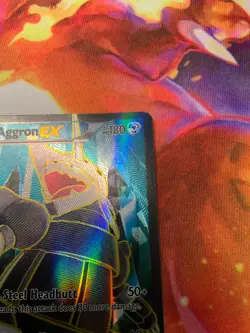 Aggron EX Full Art Holo 153/160 XY Primal Clash Ultra Rare Pokemon Card TCG - Image 4